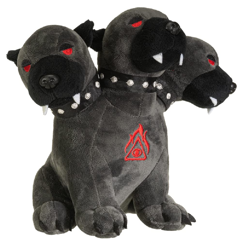 Pacific Giftware Cerberus Plush, Black Polyester, Model 13921
