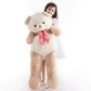 Zgxiong Giant Teddy Bear Stuffed Animals For Girls 4 Feet Big Teddy Bear Plushies Giant Stuffed Animal Large Teddy Bears Plush T