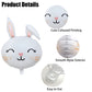Hadckja Bunny Balloons Easter Balloons Rabbit Head Foil Balloons For Easter Themed Party Easter Bunny Birthday Party Supplies De