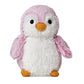 Bundle Of 4 Aurora World Pom Pom Penguin Bright Pink, Blue, Purple And Gray Plush, 6''