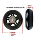 Oro 1 Pair Luggage Wheels Replacement 78 * 24Mm Case Wheels With 8Mm(0.31'') Bearings Wheels For Suitcase And Inline Outdoor Ska