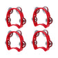 Excluzo 4 Pcs Flower Bell Circle Four Bell Circle Kids Toys Baby Instruments Kids Musical Toys Plastic Percussion Tambourines Ha