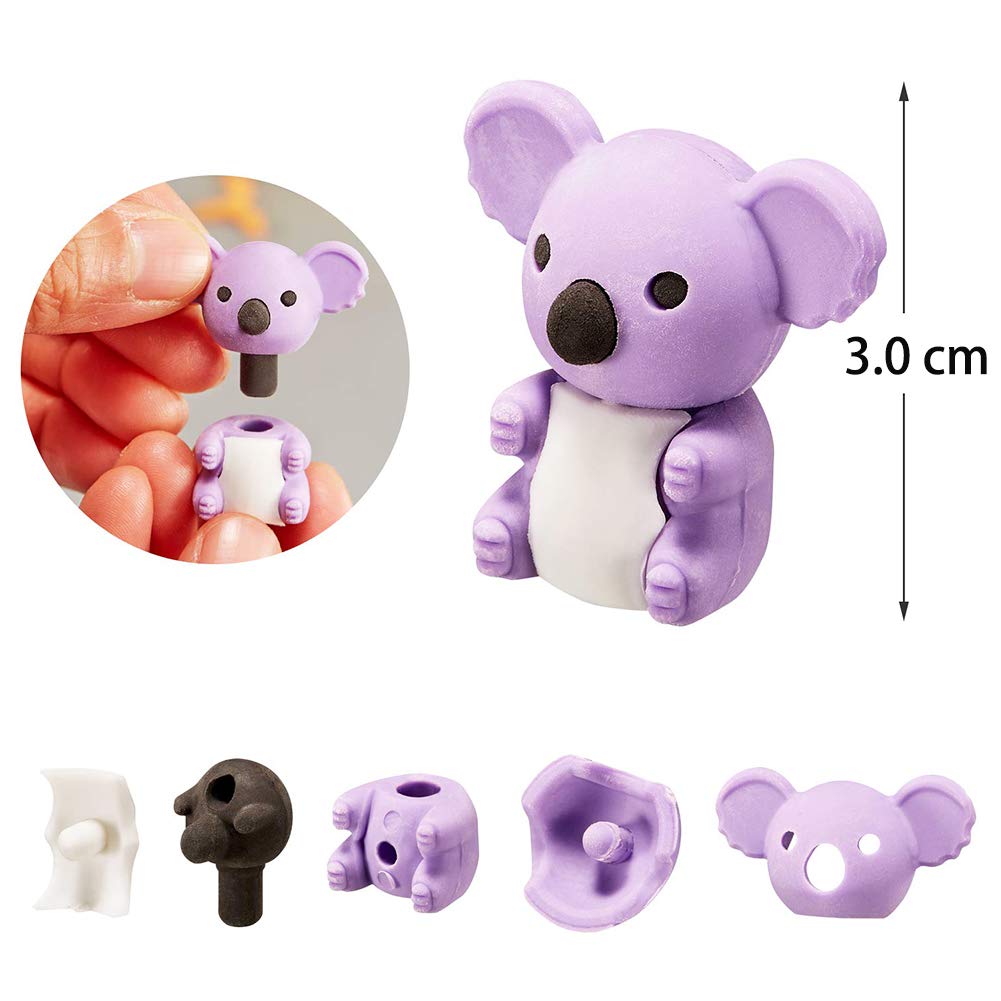 Urskytous 46Pcs Animal Erasers Bulk Pencil Erasers Kids Puzzle Erasers Desk Pet Mini Eraser Toys Eraser Prizes For Party Favors,