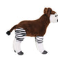 WILD REPUBLIC Okapi Plush Toy, 12 Inch Cuddlekins, Brown & White Polyester Stuffed Animal, Model 11651