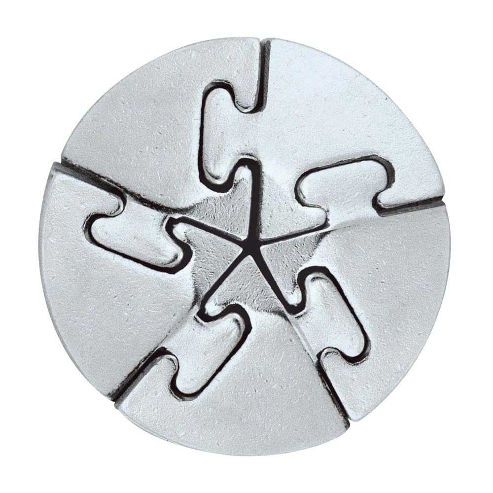 Bepuzzled | Spiral Hanayama Metal Brainteaser Puzzle Mensa Rated Level 5, For Ages 12 And Up