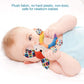 Haha Baby Teething Rattle Toys, Infant Girl Boy Learning Toy Newborn Soft Handbell Grab Shaker Crinkle Squeaky Sensory Travel Ac