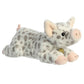 Aurora® Realistic Miyoni® Spotted Piglet Stuffed Animal - Lifelike Detail - Cherished Companionship - White 15 Inches
