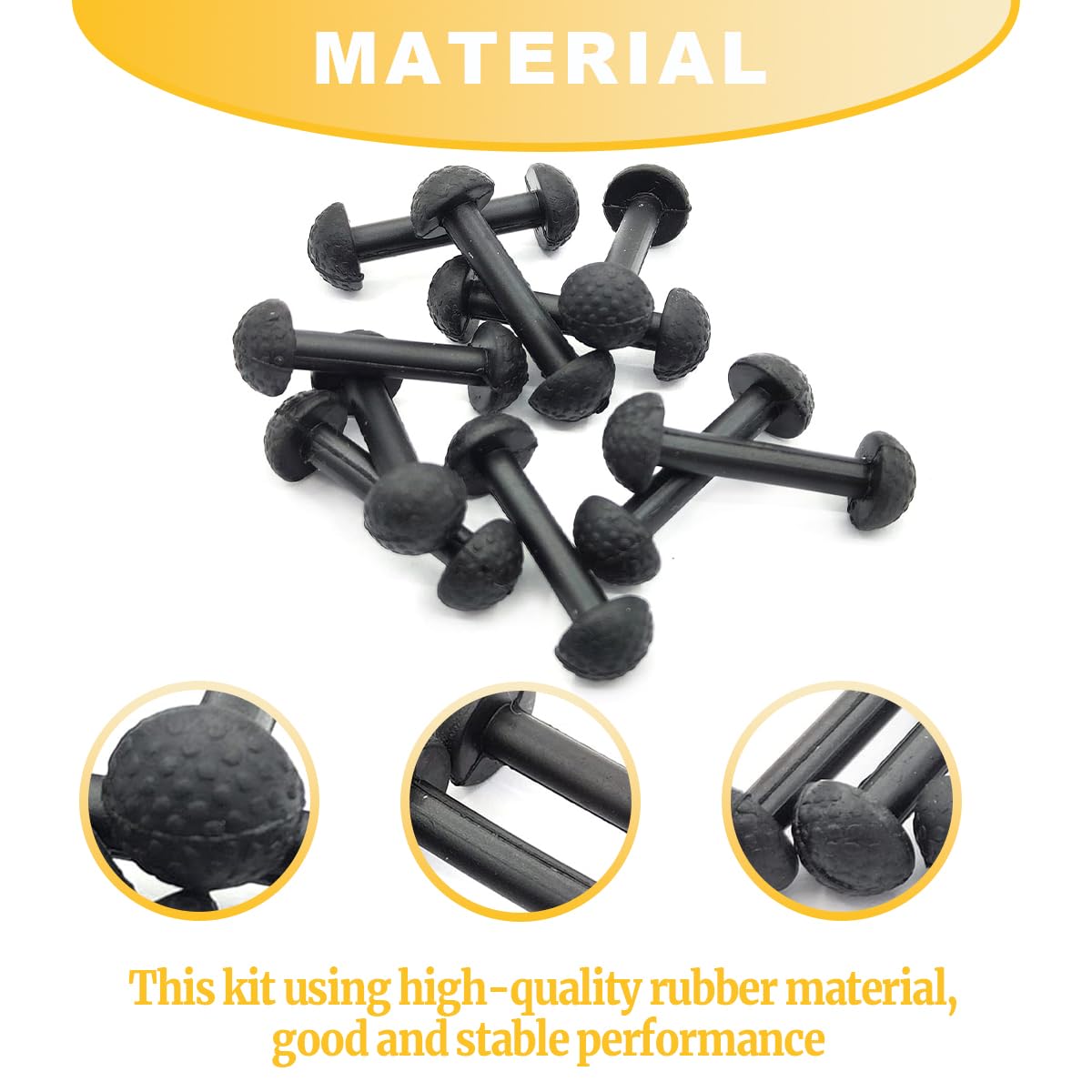 Gtpartes 10Pcs Motu Leg Band Replacement Connectors Fit For Vintage Figures Black Rubber