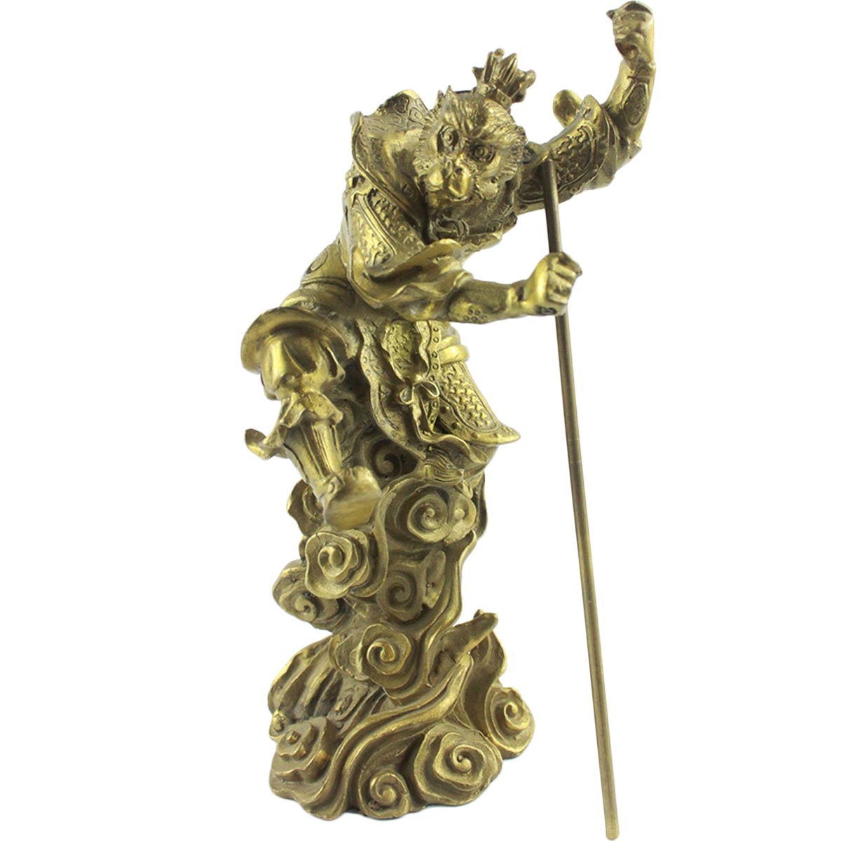 I-Mart Brass Monkey King Statue Figurine 5''