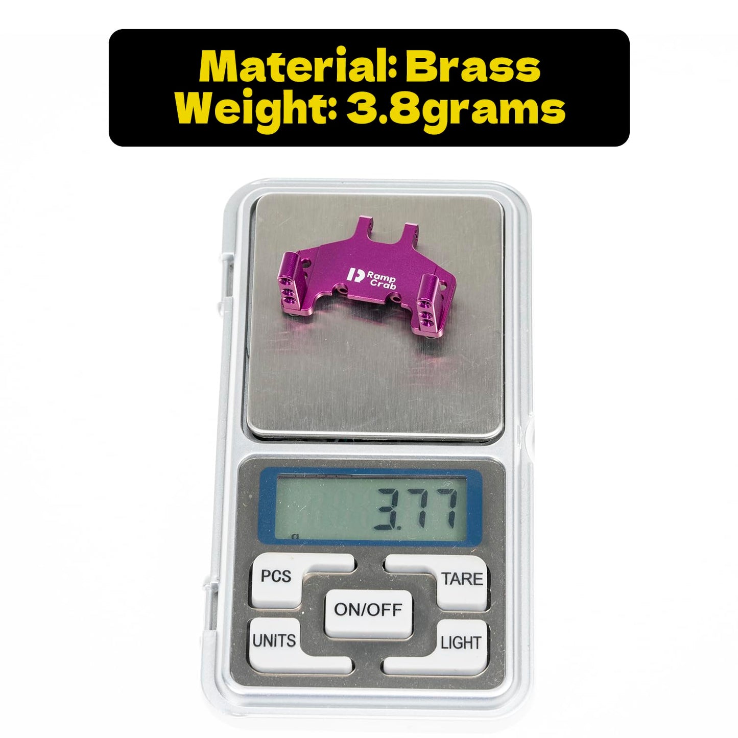 RampCrab Servo Mount Bracket for SCX24 & AX24, Adjustable Servo Mount Bracket, 1/24 RC Car Steering Servo Mount for SCX24 Bronco