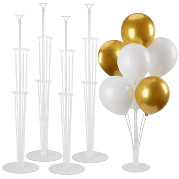 Balloon Stand Kit 4 Sets Balloon Arch Stand With Base And Balloon Sticks For Table Graduation Wedding Birthday Baby Shower Gende