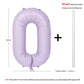 40 In Matte Purple Number Balloons Helium Foil Mylar Balloon Birthday Party Banquet Decoration Digital 0
