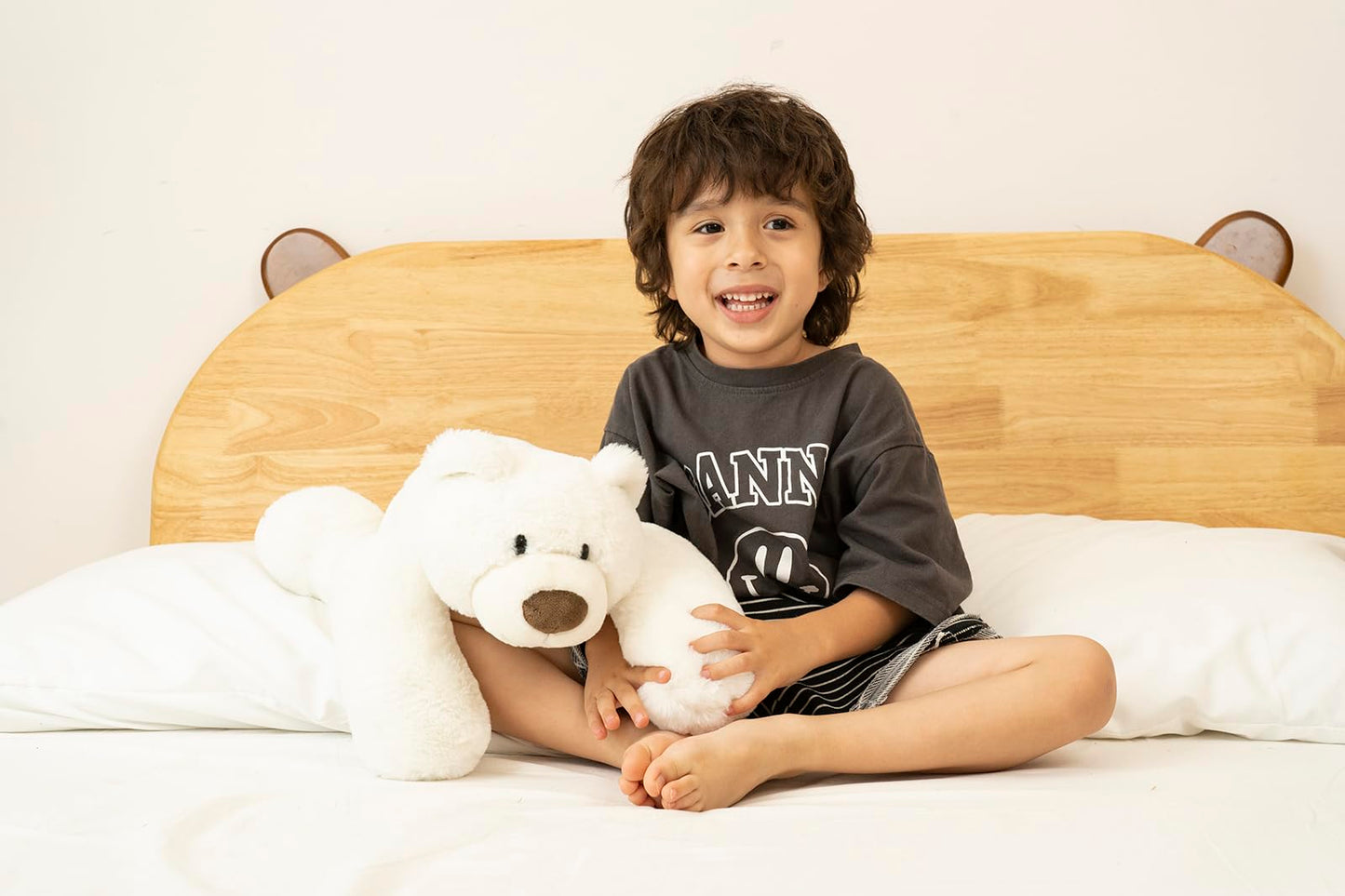 Niuniu Daddy 20' | 3.3 Pound Polar Bear Weighted Stuffed Animals, Large White Bear Plush Toy Pillow With Fluffy Fur For Kids Adults Teens Cute Stuffy Animal For Valentine Christmas Birthday Gift