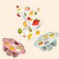 Ginbear Silicone Baby Fruit Food Feeder & Freezer Tray (Set Of 2), Infant Teething Feeder Pacifiers With Popsicle Molds Combo 4