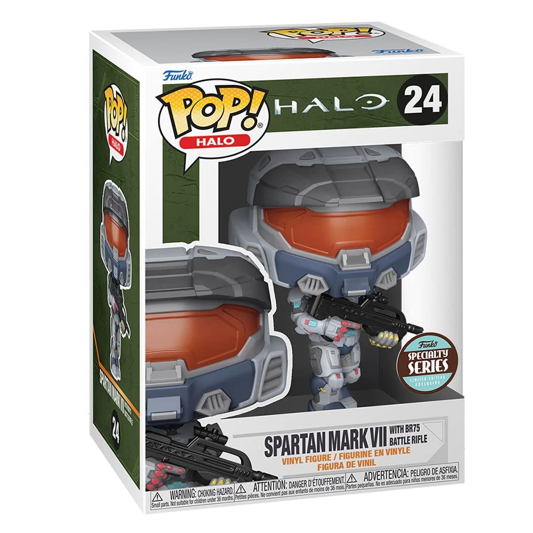 Pop Halo Infinite - Spartan Mark Vii With Br75 Specialty Series Funko Vinyl Figure (Bundled With Compatible Box Protector Case)