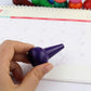 Wobe Finger Crayons, 12-Color Non-Toxic Washable Crayon Sticks, Palm-Grip Design, Multicolor, Ideal for Kids