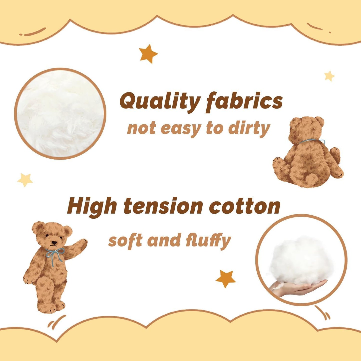 YOLINYOISH Stuffed Teddy Bear Dolls with Heart Cute Animal Plush Toy for Girlfriend Mom Anniversary Valentines Birthdays Gifts 9''