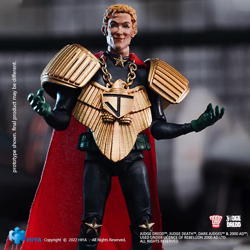 Hiya Toys Judge Dredd: Chief Judge Caligula Px 1:18 Scale Exquisite Mini Action Figure