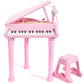 Conomus 31 Keys Piano Keyboard Toy For Kids, Birthday Gift For 1 2 Year Old Girls,Pink Musical Piano Toy For Toddlers With Micro