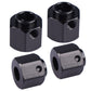 Aimrock Aluminum 12Mm Hex Wheel Hubs 10Mm Offset Spacers Adapters For 1/10 Trx4 Trx6 Rc Crawler Truck (Black, 10Mm)