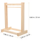 Toddmomy 1Pcs Miniature Doll Garment Rack, Wooden Doll Garment Rack Mini Dollhouse Clothes Hangers For Doll Wardrobe Furniture A