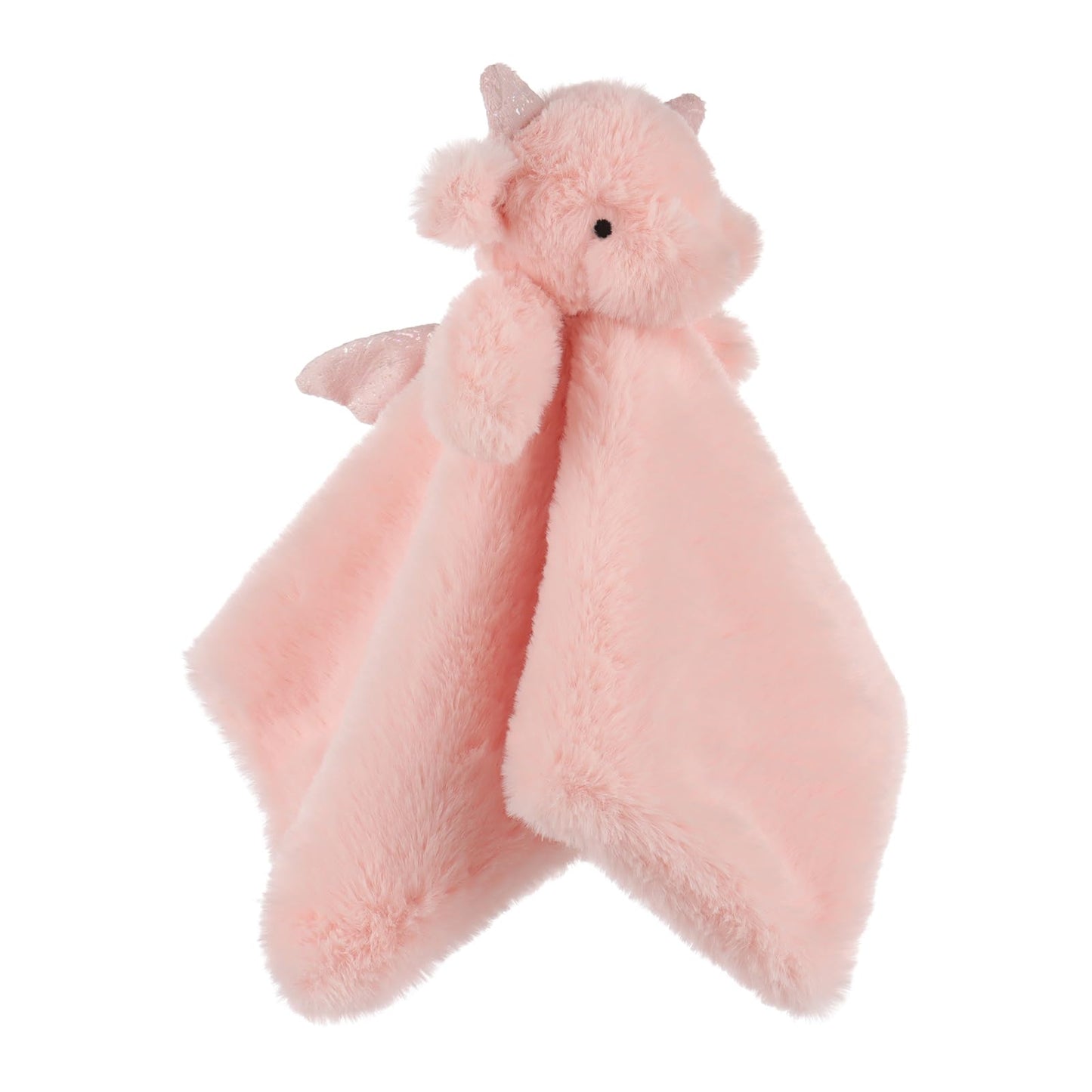 Apricot Lamb Soft Lovey Security Blanket for Babies, 13.8" Pink Dragon, Polyester, Ideal for Infants and Toddlers