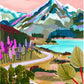 Tulip N Turtle Winding Path Diy Acrylic Paint By Number Kit For Adults Beginner Canvas Painting By Number Acrylic Painting. Wal