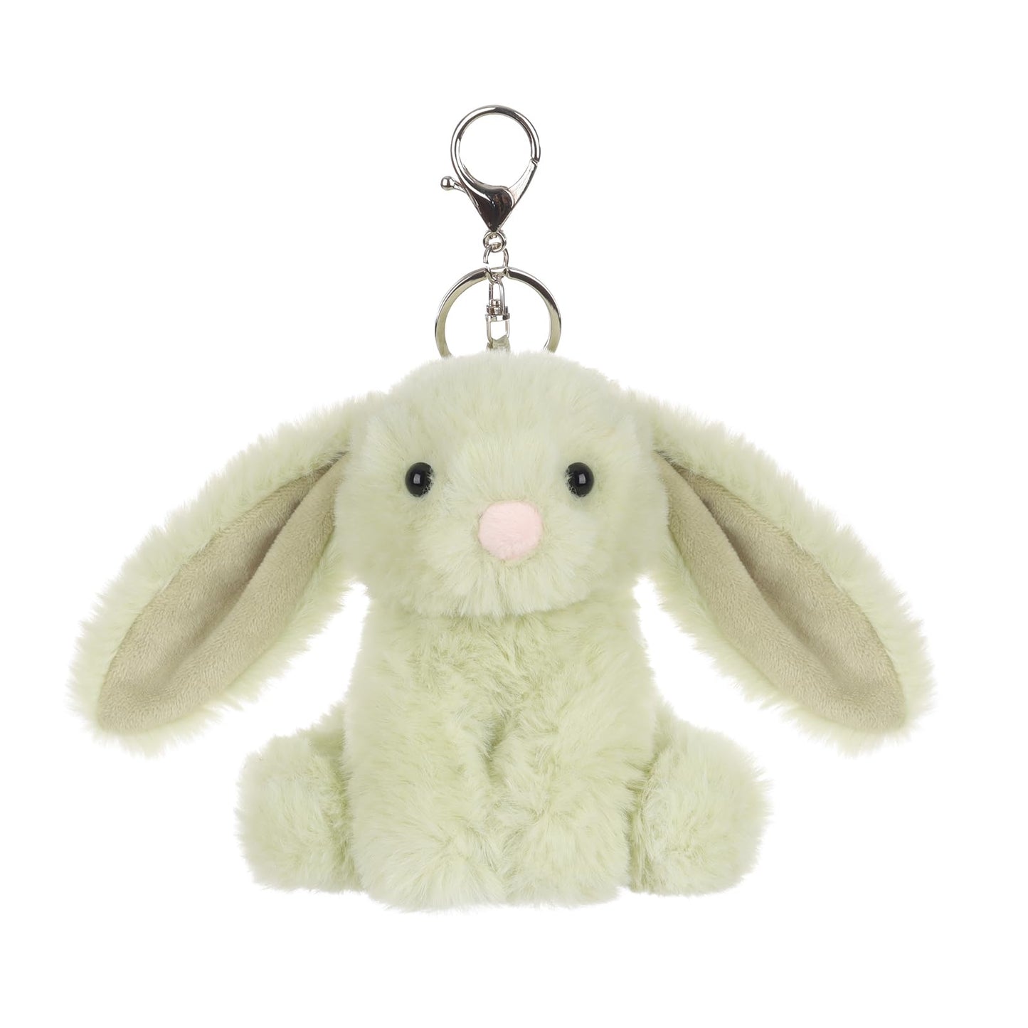 Apricot Lamb Cute Toys Plush Matcha Bunny Rabbit Stuffed Animal Soft Keychain For Kids Bag, Purse, Backpack, Handbag (Matcha Bunny，4.7 Inches)