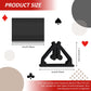 Maitys 30 Pieces Game Card Stands Plastic Card Stands Diy Board Games Stand For Game Party Favor (Black)
