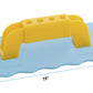 Snow Toy Trowel Rectangle Shape - Kids Beach Sand Fun Toy Light Blue & Yellow Hand Trowel, Sturdy And Well Designed. By Superio
