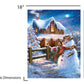 Springbok 500 Piece Jigsaw Puzzle - Country Christmas, Engineered Wood, Multi Color, Model 34-01535, Made in USA