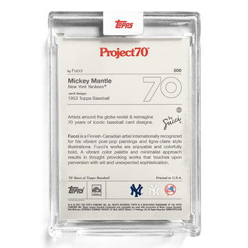 Topps Project70 Card 500 | 1953 Mickey Mantle by Fucci