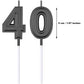 Frienda 40th Birthday Candles, Number 40 Candles, Happy Birthday Cake Topper Decoration for Men Women Anniversary Party Wedding