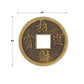 GeoFossils Authentic Chinese Good Luck Coins, Gold Plastic, 1 Inch, Model 57856, 25 Coins in Package