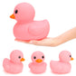 Liberty Imports XL Jumbo Rubber Duck Bath Toy - 8-Inch Waterproof Pink Duck for Kids, Baby Shower, Party Gift