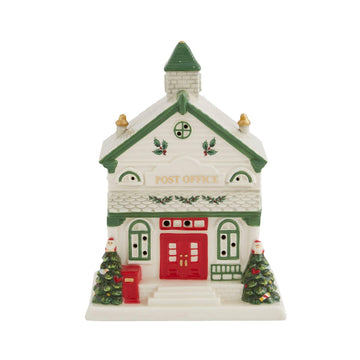 Spode Christmas Tree Miniature Christmas Village Figural Decoration, Led Lighted Christmas Village Set, Ceramic Holiday Decor - 