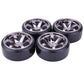 Lafeina Rc Plastic Wheel And Tire Set, 63Mm Hard Tyres For 1/10 Drift Car Hsp Tamiya Hpi Kyosho On-Road Drifting Car (Gray)