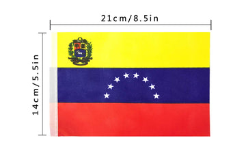 Venezuela Flag Venezuelans Flag,100Feet/76Pcs National Country World Pennant Flags Banner,Party Decorations Supplies For,Bar,Ind