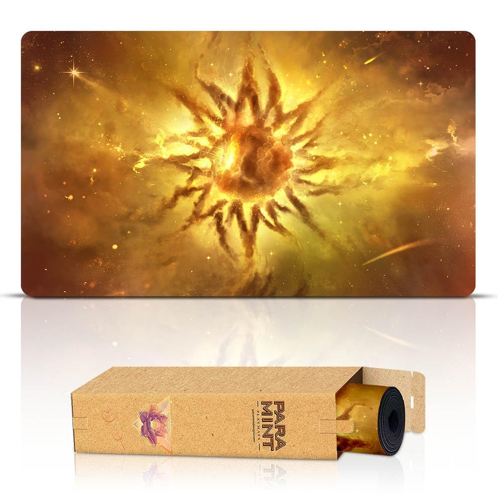 Paramint Plains Ethereal Mana (Stitched) - Mtg Playmat - Compatible With Magic The Gathering Playmat - Play Mtg, Yugioh, Tcg - O
