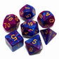 Creebuy 7Pcs Blue Purple Dnd Dice Set Rpg Polyhedral Dice For Dungeon And Dragons Mtg D&D D20 D12 D10 D8 D6 D4