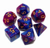 Creebuy 7Pcs Blue Purple Dnd Dice Set Rpg Polyhedral Dice For Dungeon And Dragons Mtg D&D D20 D12 D10 D8 D6 D4