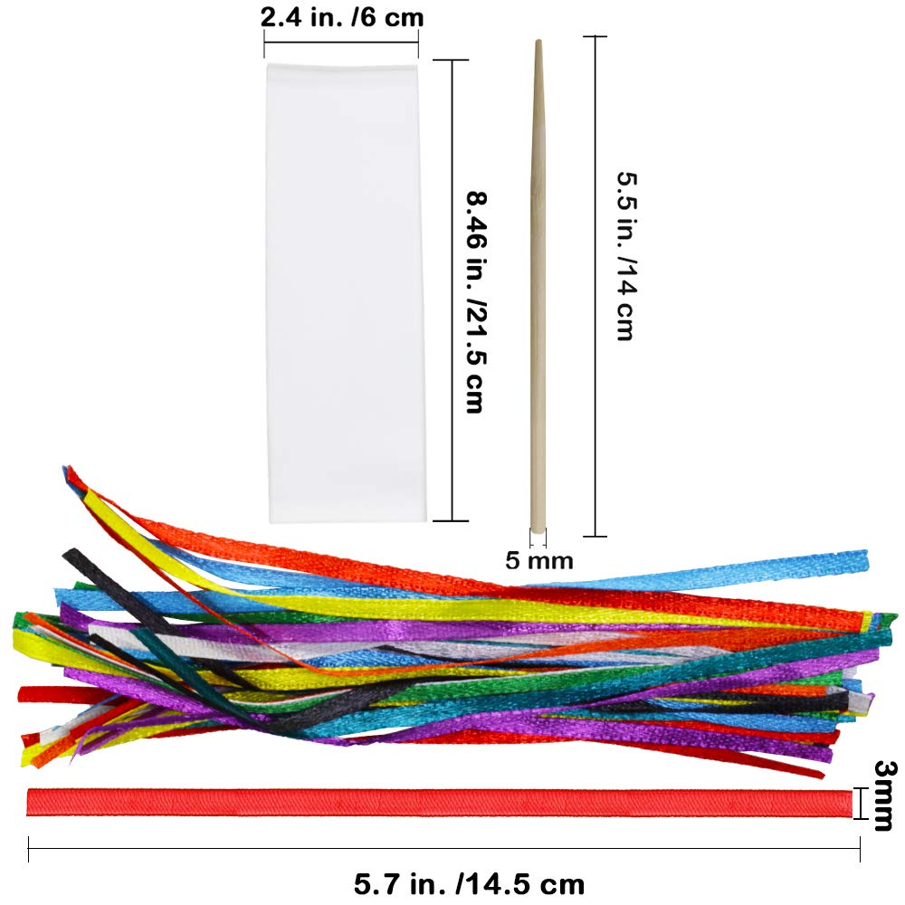 Supla Magic Scratch Rainbow Bookmarks Kit - 36 Sets, DIY, Wood & Paper, Medium, Black, Model: Windiy, Classroom Activities