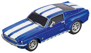 Carrera 64146 Ford Mustang '67 Racing Blue Go Analog Slot Car Racing Vehicle 1:43 Scale