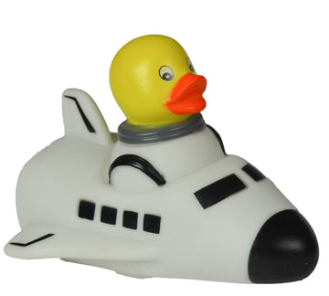 Rubber Duck Space Venture Shuttle, Waddlers Brand Toy Bathtub Rubber Ducks That Floats Upright, Birthday Baby Shower, All Depts.Space Venture Future Dreaming Favor Gift