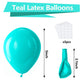 Bezente Teal Balloons Latex Party Balloons - 150 Pack 5 Inch Matte Small Turquoise Helium Balloons For Wedding Baby Shower Birth