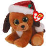 Ty Beanie Boo Christmas Dog HOWLIDAYS - 6" Plush Toy - Brown