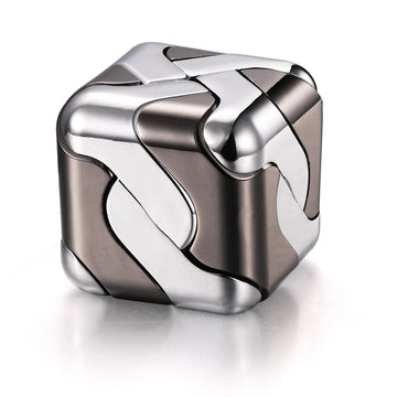3D Cube Metal Brain Teaser Puzzles Toys