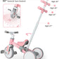 aiwo 5in1 Tricycle for Toddlers 1-3, Toddler Balance Bike for 1 to 4 Year Old Kids Boys Girls First Gift, Ride-on Toys Toddler B