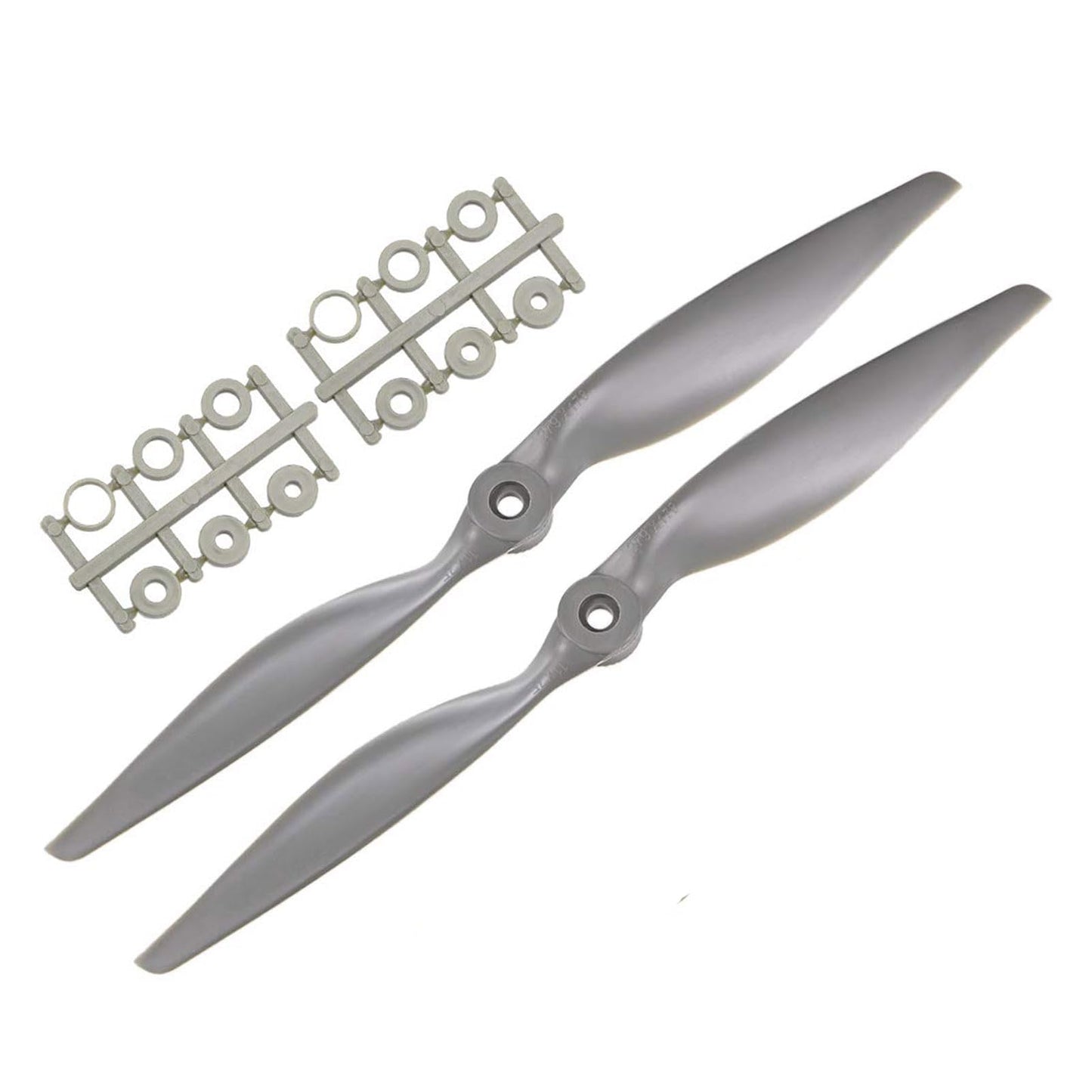 Top-Vigor 2Pcs Cw Rc Propellers 1170 11 X 7 Inch 2-Vane Rc Vehicle Propellers Replacement For Rc Airplane With Adapter Rings Nyl