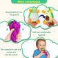 Inbeby Peelabe Play Food Toys,My First Plush Fruit Basket, Soft Plush Play Food Toy For Baby 6 12 18+ Month,Toddler Girl Boy Toy Gift For 12-18 Month(Avocado/Kiwi/Banana/Orange/Apple/Grape)